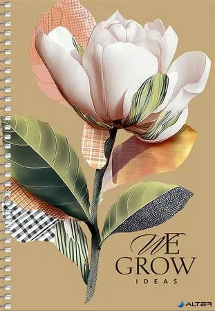 Spirálfüzet, A5, sima, 96 lap, SHKOLYARYK "We Grow", vegyes