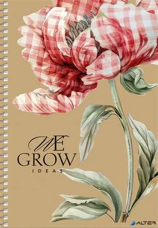 Spirálfüzet, A5, sima, 96 lap, SHKOLYARYK "We Grow", vegyes