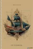 Spirálfüzet, A5, sima, 96 lap, SHKOLYARYK "Sailor", vegyes