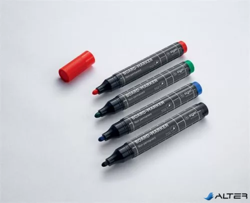 Táblamarker készlet, 2-3 mm, kúpos, SIGEL, 4 különböző szín