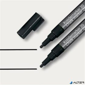 Folyékony krétamarker, kúpos hegy, 1-2 mm SIGEL, fekete