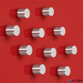   Extra erős, henger alakú mágnes, 10 db SIGEL 'SuperDym', ezüst