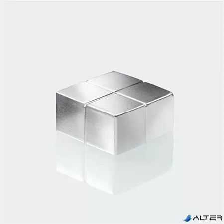 Extra erős kockamágnes, 4 db, SIGEL 'SuperDym', ezüst