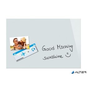 Mágneses üvegtábla, 60x40 cm, BE!BOARD, fehér