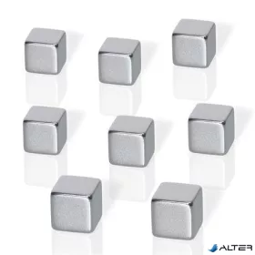   Erős kocka mágnes, 8 db, BE!BOARD "Neodymium" ezüst