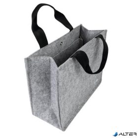   Irodai válltáska, M méret, 36x28x15 cm, SIGEL 'Basic', világosszürke