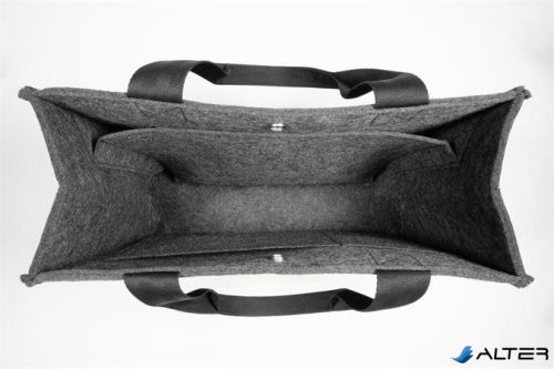 Irodai válltáska, M méret, 36x28x15 cm, SIGEL 'Basic', sötétszürke