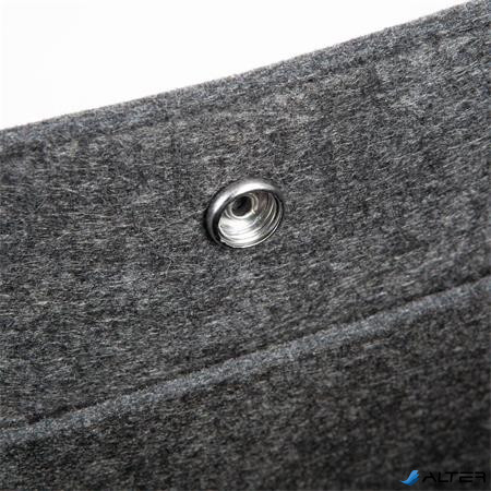 Irodai válltáska, M méret, 36x28x15 cm, SIGEL 'Basic', sötétszürke