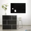 Mágneses üvegtábla, 60x40 cm, SIGEL "Artverum® " fekete