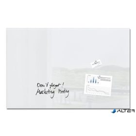 Mágneses üvegtábla, 100x65 cm, SIGEL "Artverum®  fehér