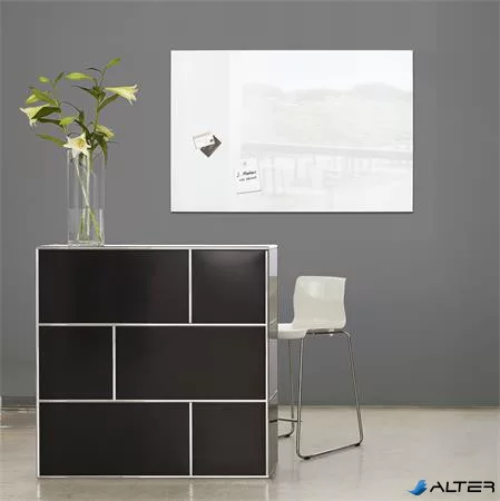 Mágneses üvegtábla, 100x65 cm, SIGEL "Artverum®  fehér