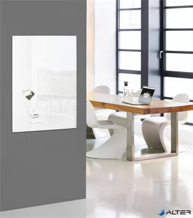 Mágneses üvegtábla, 100x65 cm, SIGEL "Artverum®  fehér