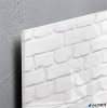 Mágneses üvegtábla,  46x91 cm, SIGEL "Artverum® ", fehér tégla mintázat