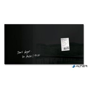 Mágneses üvegtábla, 46x91 cm, SIGEL "Artverum® ", fekete