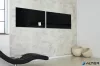 Mágneses üvegtábla, 46x91 cm, SIGEL "Artverum® ", fekete