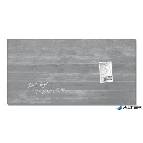 Mágneses üvegtábla,  46x91 cm, SIGEL "Artverum® ", beton mintázat