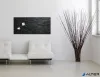 Mágneses üvegtábla, &nbsp;46x91 cm, SIGEL "Artverum® ", pala mintázat