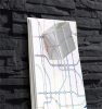 Mágneses üvegtábla,  46x91 cm, SIGEL "Artverum® ", pala mintázat