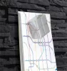 Mágneses üvegtábla, &nbsp;46x91 cm, SIGEL "Artverum® ", pala mintázat