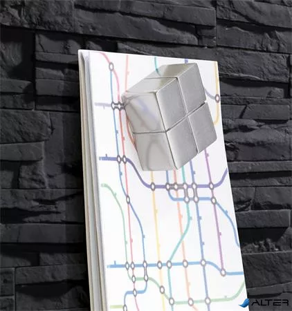 Mágneses üvegtábla, &nbsp;46x91 cm, SIGEL "Artverum® ", pala mintázat