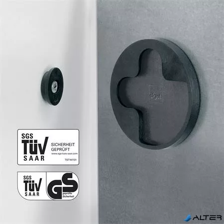 Mágneses üvegtábla, 30x30 cm, SIGEL 'Artverum® ', fehér