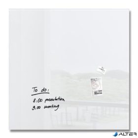   Mágneses üvegtábla, 100x100 cm, SIGEL 'Artverum® ', fehér