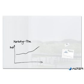   Mágneses üvegtábla, 150x100 cm, SIGEL ' Artverum®', fehér