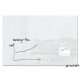 Mágneses üvegtábla, 150x100 cm, SIGEL ' Artverum®', fehér
