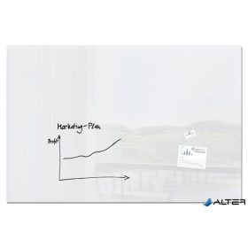   Mágneses üvegtábla, 120x180 cm, SIGEL 'Artverum® ', fehér