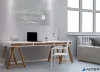 Mágneses üvegtábla, 130x55 cm, SIGEL "Artverum® ", beton mintázat