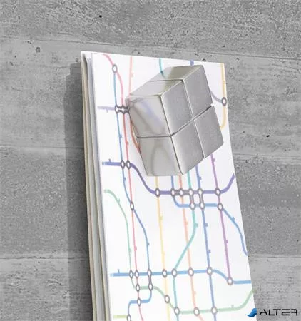 Mágneses üvegtábla, 130x55 cm, SIGEL 'Artverum® ', beton mintázat