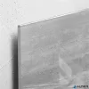 Mágneses üvegtábla, 130x55 cm, SIGEL "Artverum® ", beton mintázat