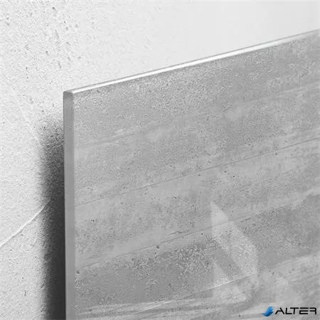 Mágneses üvegtábla, 130x55 cm, SIGEL "Artverum® ", beton mintázat