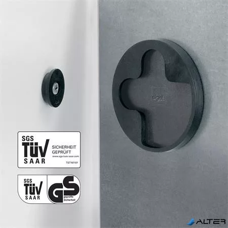 Mágneses üvegtábla, 130x55 cm, SIGEL 'Artverum® ', beton mintázat