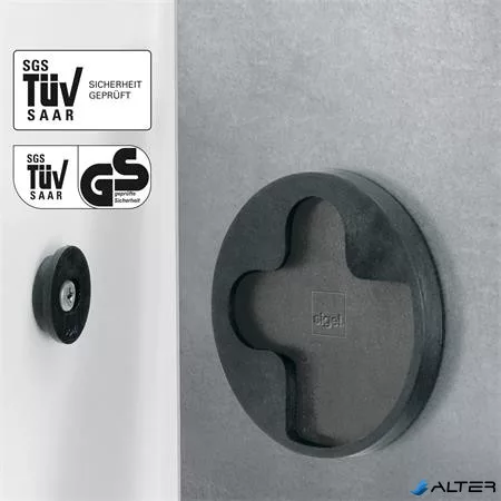 Mágneses üvegtábla, Világtérképpel, 46x91 cm, SIGEL "Artverum® ", fekete