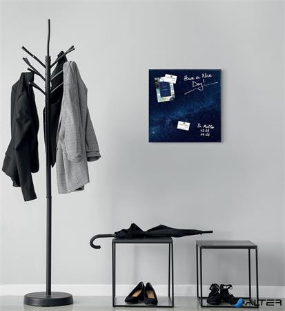 Mágneses üvegtábla, 48x48x1,5 cm, SIGEL 'Artverum® ', Galaxy mintázat