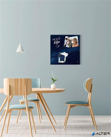 Mágneses üvegtábla, 48x48x1,5 cm, SIGEL 'Artverum® ', Galaxy mintázat