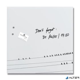   Mágneses üvegtábla, 48x48x1,5 cm, SIGEL 'Artverum® ', Little birds mintázat, matt