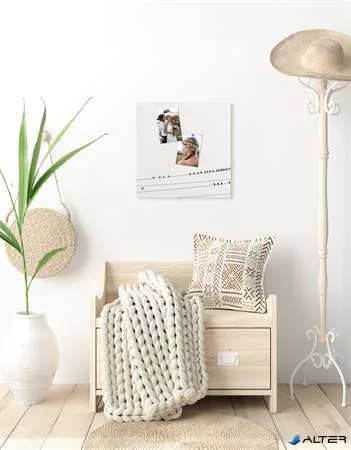 Mágneses üvegtábla, 48x48x1,5 cm, SIGEL 'Artverum® ', Little birds mintázat, matt