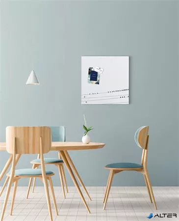Mágneses üvegtábla, 48x48x1,5 cm, SIGEL 'Artverum® ', Little birds mintázat, matt