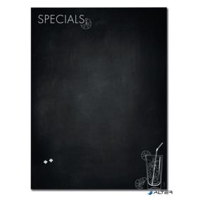   Mágneses üvegtábla, 90x120x1,8 cm, SIGEL 'Artverum® ', Happy Hour mintázat, matt