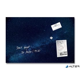   Mágneses üvegtábla, 60x40x1,5 cm, SIGEL 'Artverum® ', Galaxy mintázat