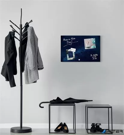 Mágneses üvegtábla, 60x40x1,5 cm, SIGEL 'Artverum® ', Galaxy mintázat