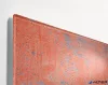 Mágneses üvegtábla, 91x46x1,5 cm, SIGEL "Artverum® ", piros fal mintázat, matt