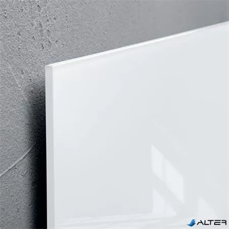 Mágneses üvegtábla, 48x48x1,5 cm, SIGEL 'Artverum® ', vonalrajzos