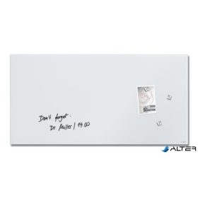   Mágneses üvegtábla, 91x46x1,5 cm, SIGEL 'Artverum® ', szuper fehér, matt