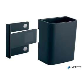   Írószertartó pohár, 7,5x9,4x5,1 cm, SIGEL, ' Artverum® Clip&Organise', antracit-szürke