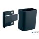 Írószertartó pohár, 7,5x9,4x5,1 cm, SIGEL, " Artverum® Clip&Organise", antracit-szürke