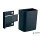 Írószertartó pohár, 7,5x9,4x5,1 cm, SIGEL, " Artverum® Clip&Organise", antracit-szürke