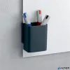 Írószertartó pohár, 7,5x9,4x5,1 cm, SIGEL, " Artverum® Clip&Organise", antracit-szürke